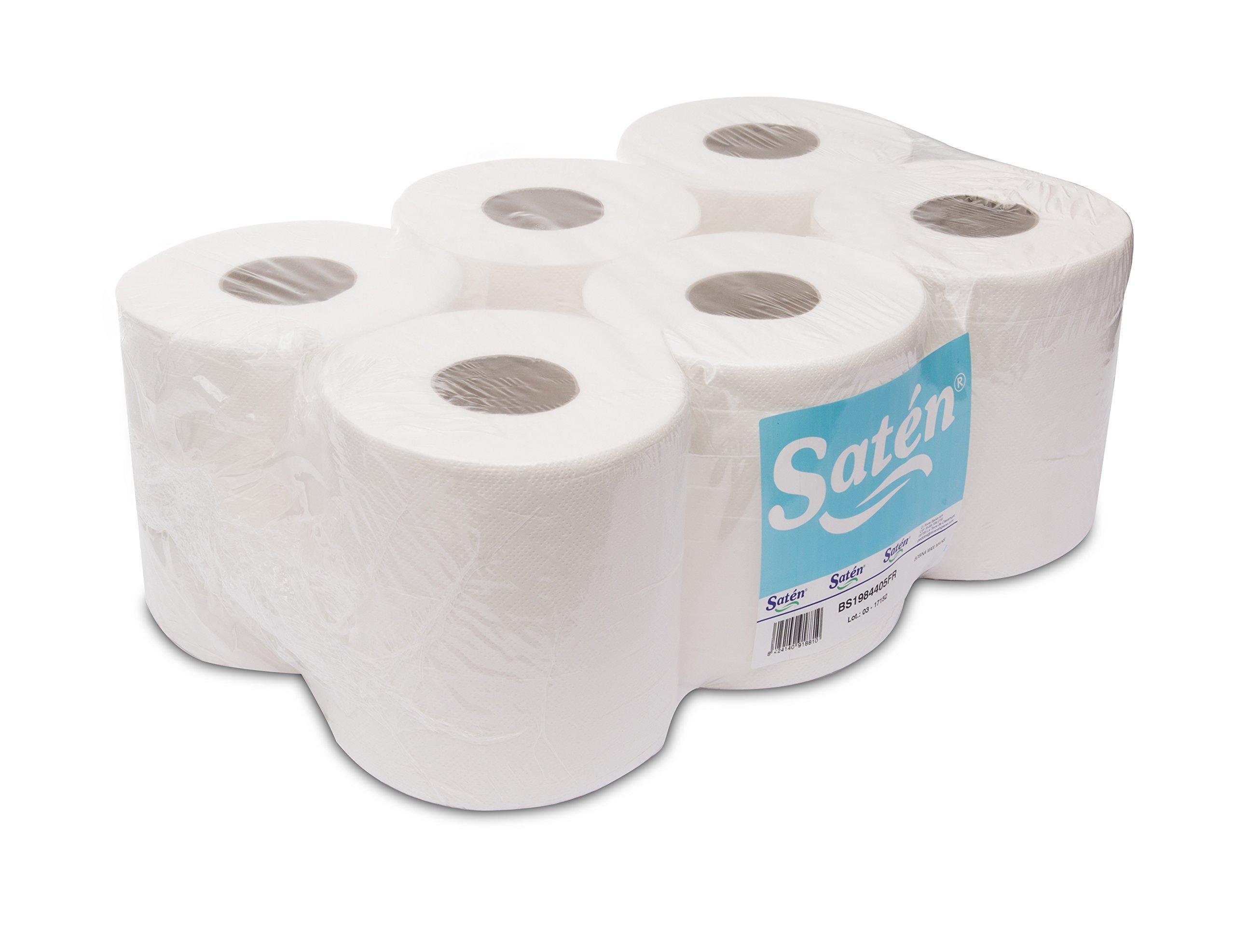 Saten Hand Dry Spool, Virgin Cellulose, 2 Layers, Laminated, Width 195, 17.5 Gram, 88 Meters, Set of 6