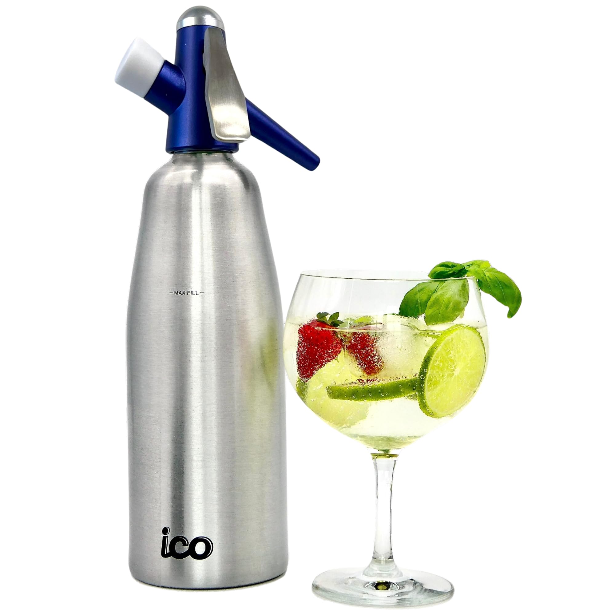 ICO ICO011-A ICO011 Soda Siphon, Aluminum, Silver