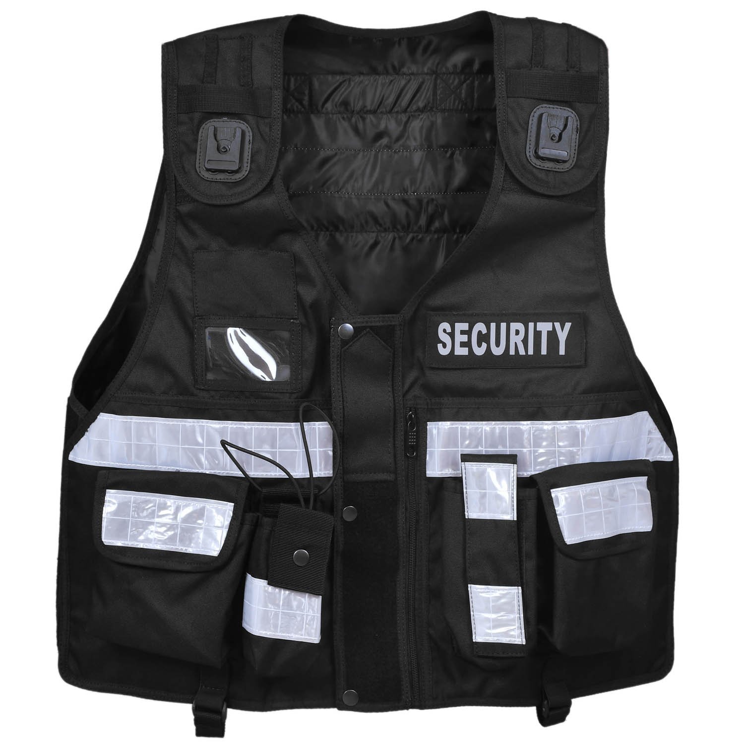 RAC3 Hi Viz Tactical Vest Enforcement,Security, Dog Handler CCTV, Tac Vests (Black)