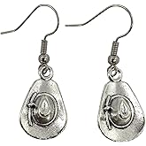 Cowboy Hat Earrings - Country Western Music Nashville Jewelry