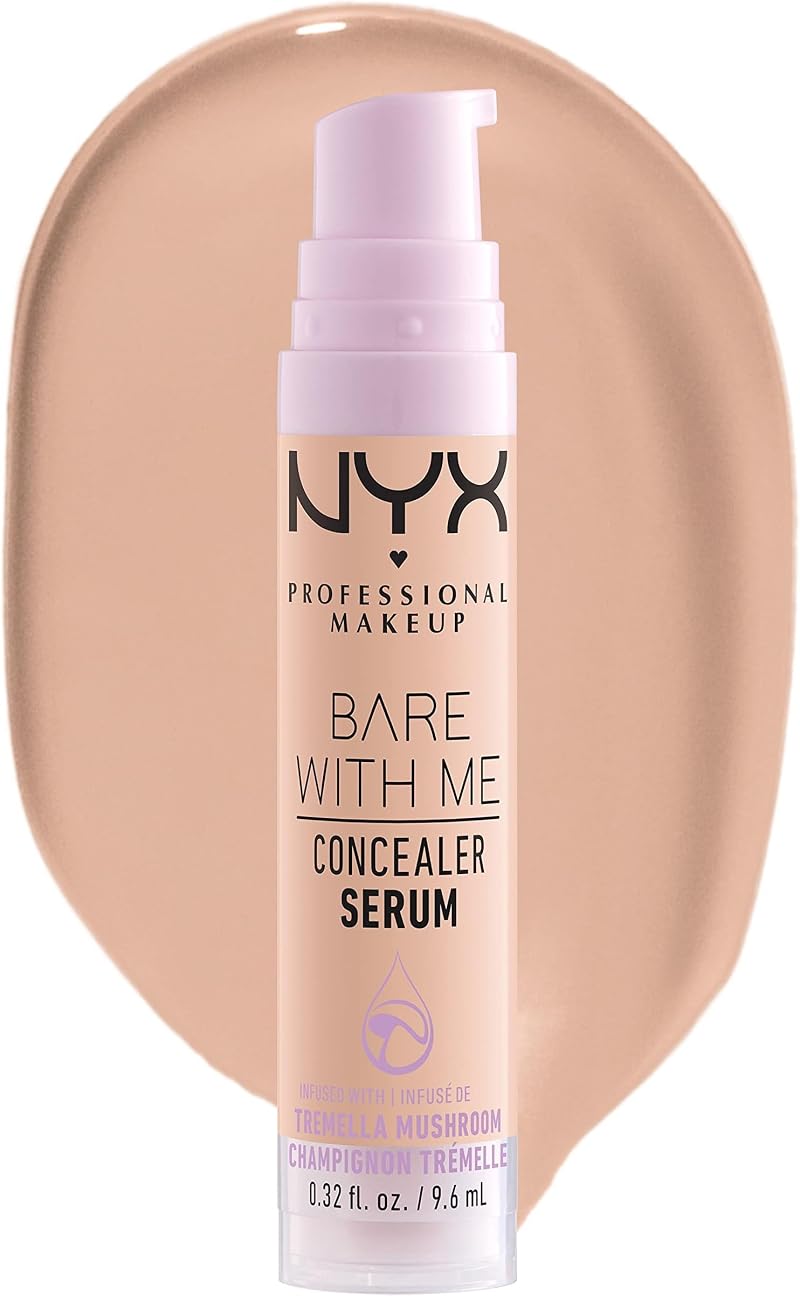 NYX Bare With Me Concealer Serum Natural Medium 9.6ml Pack of 5