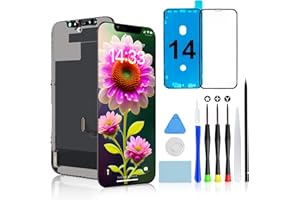 Brinonac for iPhone 14 Screen Replacement Kit - 6.1 inch Full HD LCD Display, Touch Digitizer Assembly Set with Repair Tools 