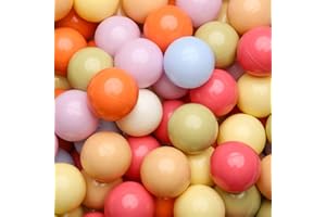 Realhaha 2.75 Inch Ball Pit Balls - Large, Colorful, and Durable - Non-Toxic and BPA-Free - Perfect for Kids’ Indoor/Outdoor Playroom, Sensory Activities, and Educational Fun