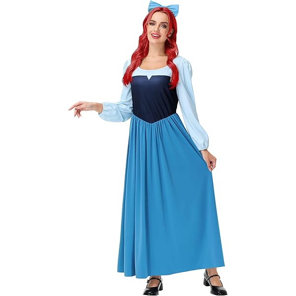 Amazon.com: Women Cosplay Princess Ariel Walks on Land Dress Adults Mermaid  Costume Small Blue : Clothing, Shoes & Jewelry