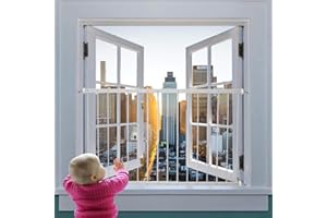 Fairy Baby Window Guards for Children, Adjustable Wide Child Safety Window Guard Prevents Accidental Falls, Home Security Chi