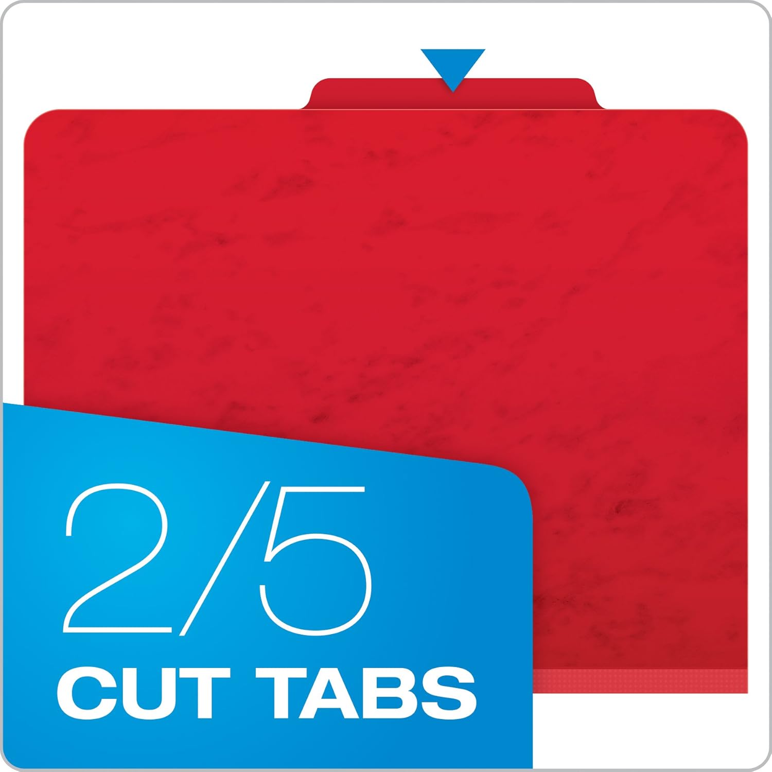 Pendaflex Moisture-Resistant Classification Folders, Letter Size, Scarlet, 10 Count (Pack of 1) : Top Tab Classification Folders : Office Products