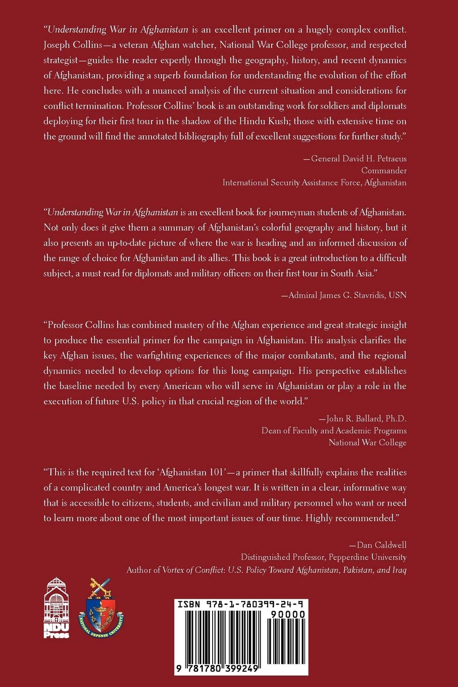 Understanding War In Afghanistan Collins Joseph J Natioanl Defense University Press 9781780399249 Amazon Com Books