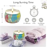 Yinuo Mirror Scented Candles Gift Set 4 x 5.6 oz Soy Wax Tin Candles view 6