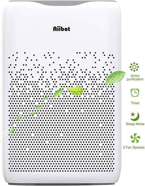 Aiibot Luftreiniger Air Purifier Ionisator 4 Stufen Filterung Gegen 99 97 Staub Bakterien Geruche Allergie Schadstoffe Automatische Erinnerung Fur Filterwechsel 4 Windgeschwindigkeiten Leise Amazon De Baumarkt