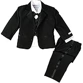 Spring Notion Baby Boys' White Classic Fit Tuxedo Set, No Tail