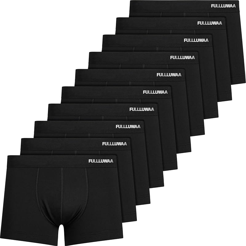 Boxershorts Herren 10er Pack Baumwolle Unterhosen Männer Ohne Kratzenden Zettel Atmungsaktiv und Weiche Herrenunterwäsche