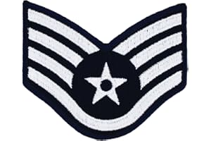 CUSTOM Air Force Dress Chevrons - Pair, Large or Small (Large, SSG) - 2 Pcs - Adult - Military Insignia - Patch