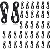 36Pcs Mini Carabiner Clip 1 Inch Small Carabiner Clips Metal Tiny Spring Snap Hook Quick Release Carabiner Keychain Clip for Camera Strap Backpack Keychains Accessories
