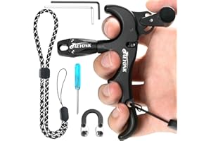 TAEYONK Bow Release for Compound Bow,Aluminum 360°Rotatable,Archery Release Trigger,for Both Right and Left Handers,for Both Youth and Adults,Adjustable Sensitivity and Angle,Tool Included