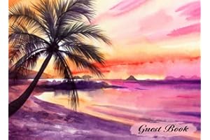 Guest Book: Beach House Guest Book, Visitor Guest Book for Vacation Home, Airbnb, B&B, VRBO, Vacation Rentals