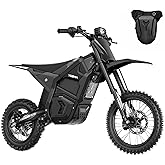 Yozma IN10 Electric Dirt Bike, 40MPH 2600W Off Road Electric Motorcycle | 48V/23AH Battery Ebike, Dual Hydraulic Suspension&amp; Brakes, Teens &amp; Adults, Black