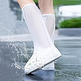 SooGree Waterproof Rain Shoe Cover Reusable Non-Slip Rainproof Boot Covers with Zipper Slip Resistance Overshoes Rain Mud Snow Shoe Protector Covers Hiking Climbing Camping Outdoor Sports Travel
