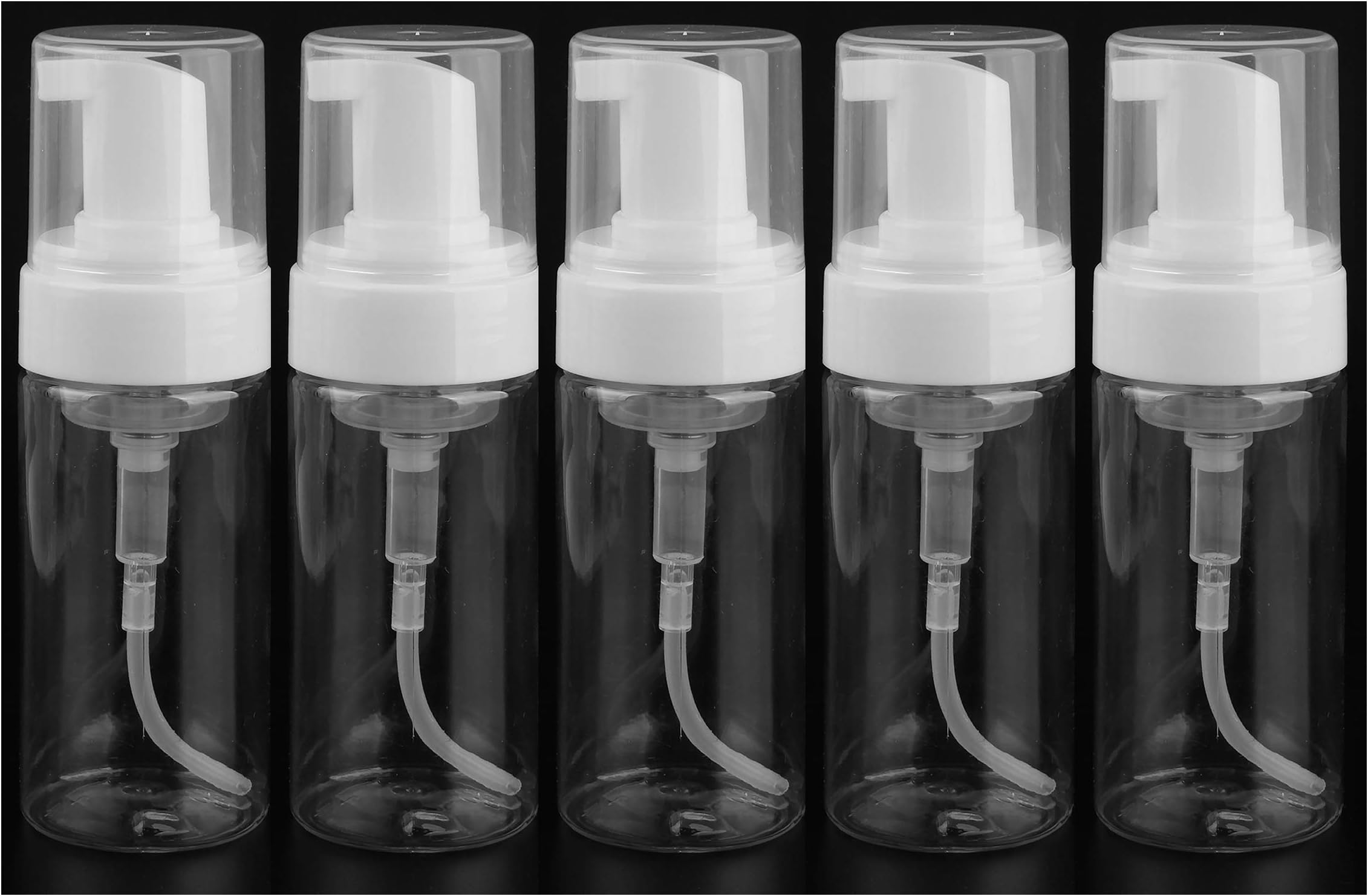 100ml Froth Pump Empty Foaming Bottle Soap Mousse Liquid Dispenser - 100ml 5 pcs