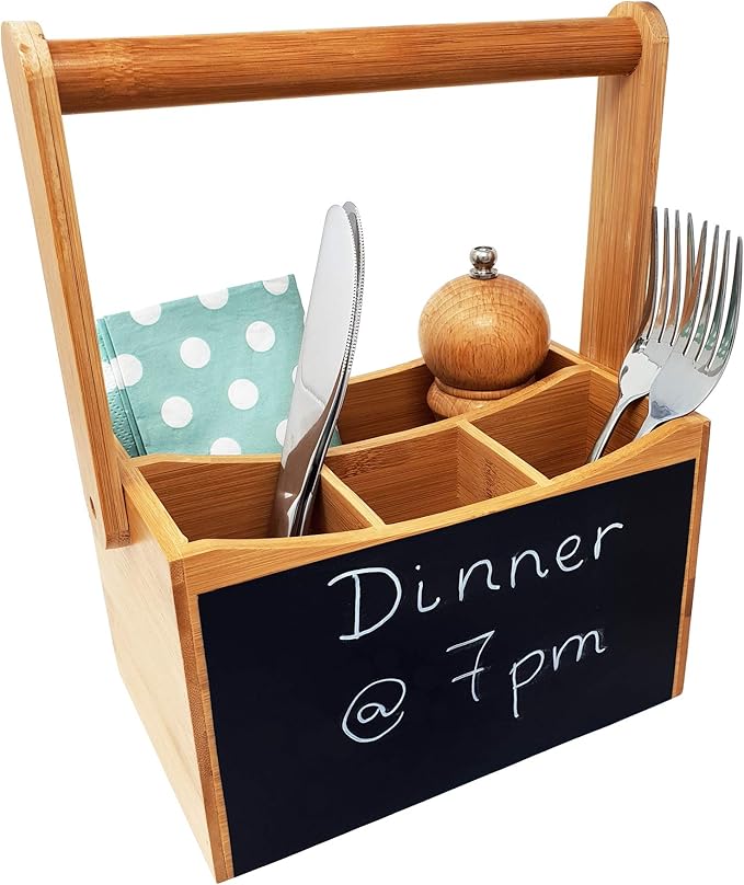 CherryTreeHouse Cutlery Caddy/Utensil Holder 4 Compartments for