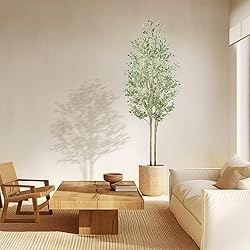 Alupssuc Tall 7ft Artificial Olive Trees, Faux