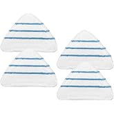 4 Pack Reusable Mop Pads, Fit for True &amp; Tidy STM-500, STM-700 Steam Mop | Triangle Microfiber Washable Pads, Cloths for Floor Cleaning, Scrubbing and Floor Caring