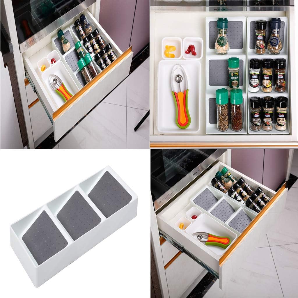 Amazon Com Chunkuna Plastic Spice Rack Drawer Organizer For