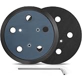 Gnellkoor Orbital Sander Pad Replacement for Porter Cable 333, 2 Pack | 5 Inch 8 Hole Hook and Loop Sand Pad Compatible with Porter Cable Model 333 333VS Palm Random Orbital Sander OE# 13904/13909