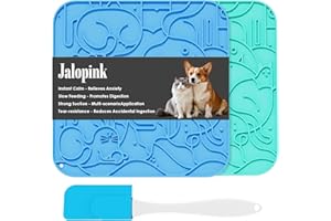 Jalopink Lick Mat for Dogs & Cats,Dog Lick Mat with Suction Cups for Anxiety Relief, Slow Feeder Dog Licking mat, Puppy Lick mat for Bath Time, Grooming & Training 2 Pack