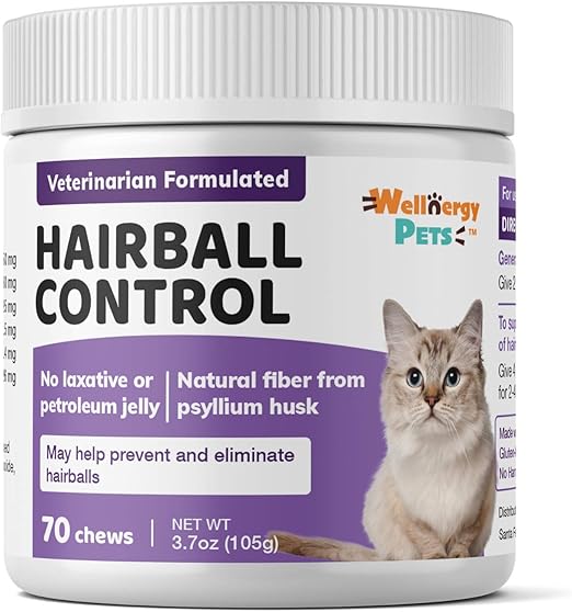 natural hairball control for cats