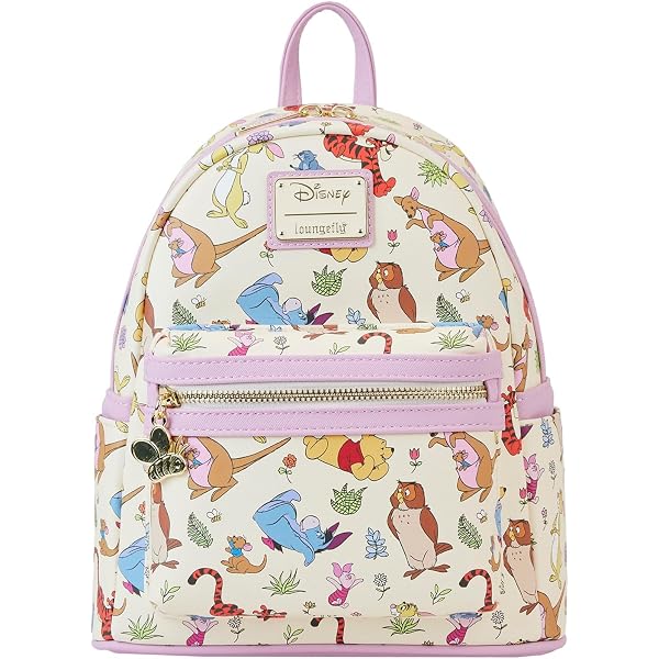 Loungefly Disney Winnie The Pooh Trio Mini Backpack Loungefly Disney Winnie The Pooh Trio Log Hundred Acre Woods  main image 2