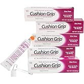Cushion Grip Thermoplastic Denture Adhesive &ndash; Refits &amp; Tightens Dentures, Works Like a Denture Reliner for Secure Fit &amp; Comfort, Holds Up to 4 Days, Glue-Free, Waterproof &amp; Zinc-Free, 1 oz (Pack of 5)