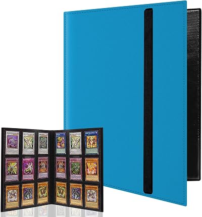 WAIZHIUA 9 Pocket Card Binder 432 Pockets PU Leather Card Album 9 per page
