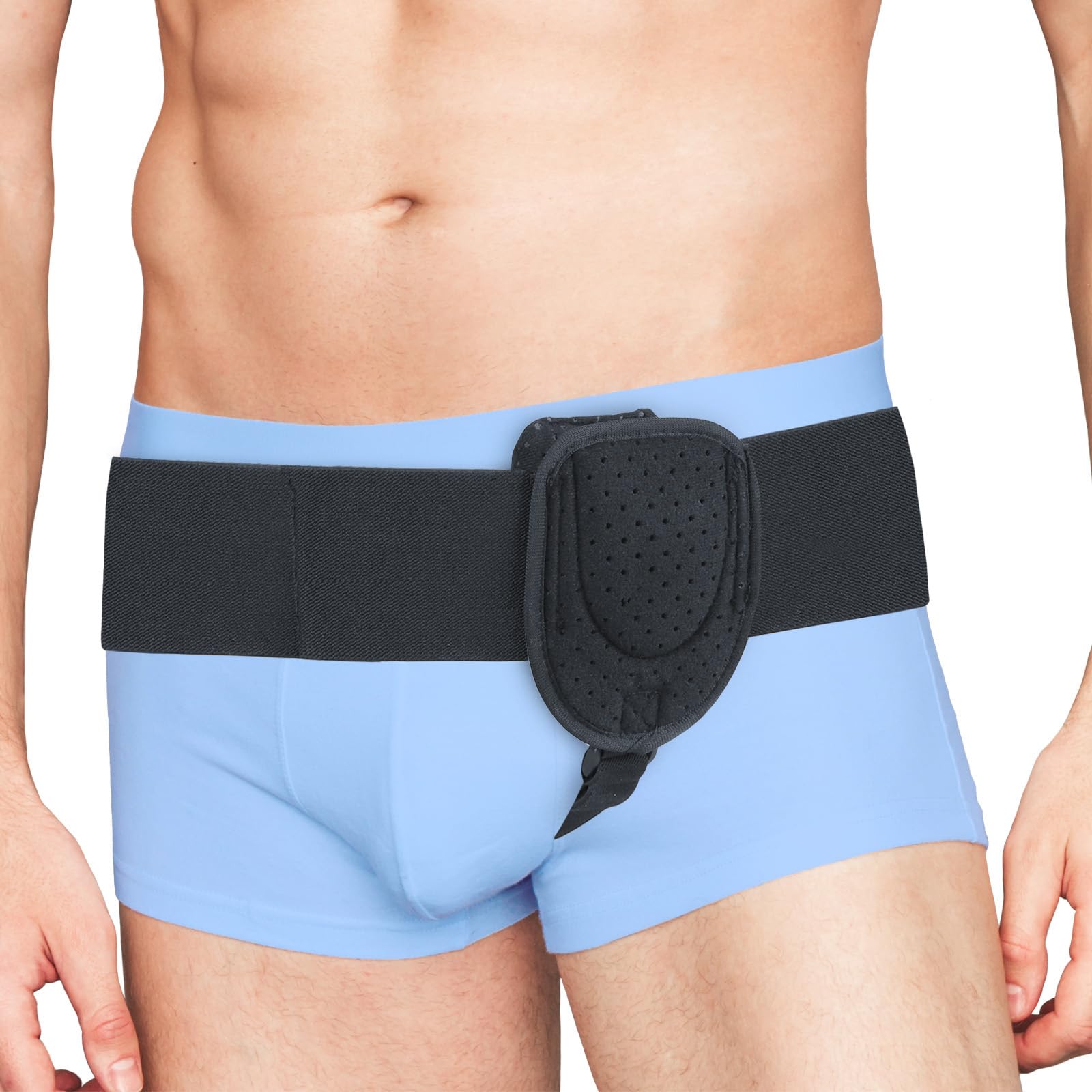 Photo 1 of Adamson Inguinal Hernia Support Belt for Men I Fits Left or Right Side I Post Surgery Men and Womens Hernia Support Truss for Inguinal, Groin Hernias I Adjustable Waist Strap