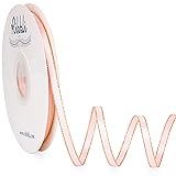 Ribbli Light Pink Satin Ribbon with Gold