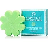 Spongelle Coconut Water Eco Collection Body Buffer Body Scrubber | Bath & Shower Loofah for Men & Women | Biodegradable, Cruelty-Free, Vegan, Dermatologist-Tested, Made in USA | 15+ uses