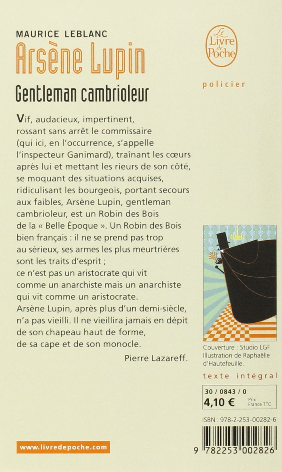 Arsene Lupin Gentleman Cambrioleur Ldp Policiers French Edition Leblanc M 9782253002826 Amazon Com Books