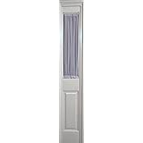 White Sheer SIDELIGHT Door Curtain 29"X 38" Length Rod Pocket TOP and Bottom