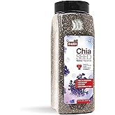 Badia Chia Seed, 22 oz – High Fiber, Omega-3, Protein, Energy Boost - Smoothies, Yogurt, Baking, Oatmeal