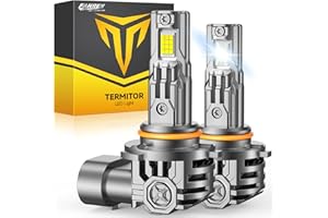 FAHREN 9005/HB3 LED Light Bulbs, 60000LM Super Bright, 6500K Cool White, 10-Year Service Lifespan, 9005/HB3 high beam 5 Min Plug and Play, Real 1:1 Design for Warning Lights, Pack of 2