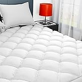 Sunflower Queen Mattress Pad, Hypoallergenic Cotton Mattress Cover, 18-22" Extra Deep Pocket Quilted Protector, Breathable&No