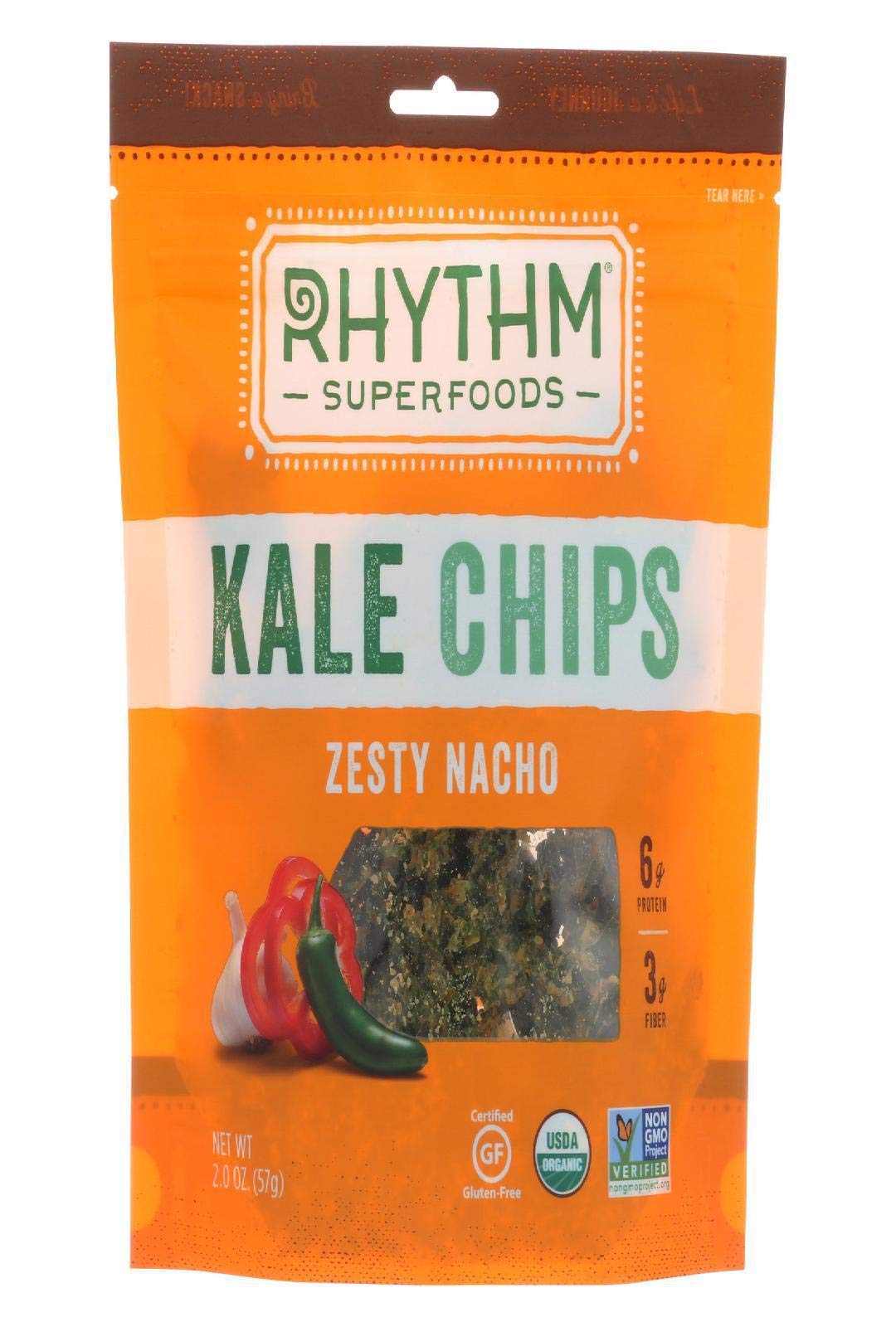 RHYTHM SUPERFOODS CHIP KALE ZESTY NACHO ORG Buy Online in United Arab