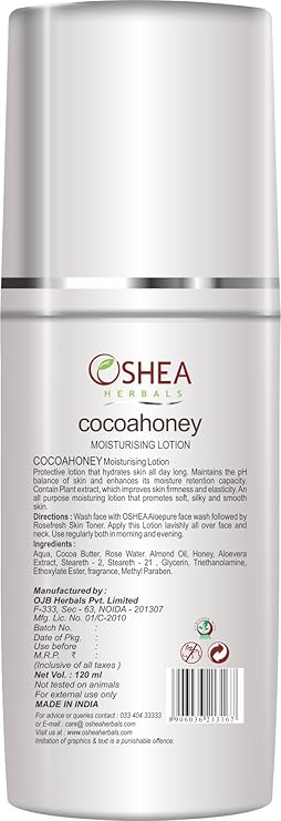 oshea herbals moisturising lotion