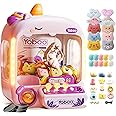 Unicorns Claw Machine for Kids Girls, Mini Arcade Candy Vending Machine, Coin/Countdown/Interactive Cheer, Fidget Prizes Refill, Egg Grabber Machine Dispenser, Party Toys Gifts for Girls Boys