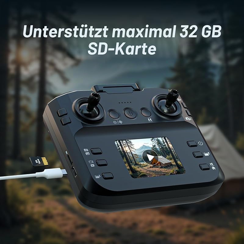 F417PRO Mini Drohne mit 1080 HD Kamera LCD Bildschirm Fernsteuerung,Bürstenloser Motor,Type‑C Aufladung,Fluggerät unter 249g,Spielzeug Drohne für Erwachsene Kinder Anfänger,Geschenk für Jungen Mädchen