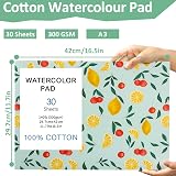 WSICSE Watercolour Paper Pad A3 300GSM 30 Sheets Cold Press view 2