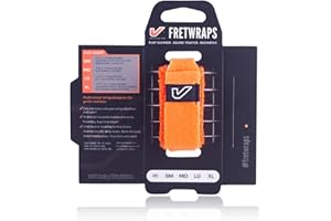 FretWraps HD "Flare" Guitar String Muters/Dampeners (Orange, 1-Pack, Large)