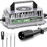 48 Volt 18 AMP Golf Cart Battery Charger for Club Car 3-Pin Round Plug for 48V Lead Acid Battery