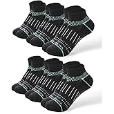 BAMBOO COOL Mens Ankle Socks Bamboo Viscose Athletic Moisture-Wicking Low Cut Running Cushioned Socks