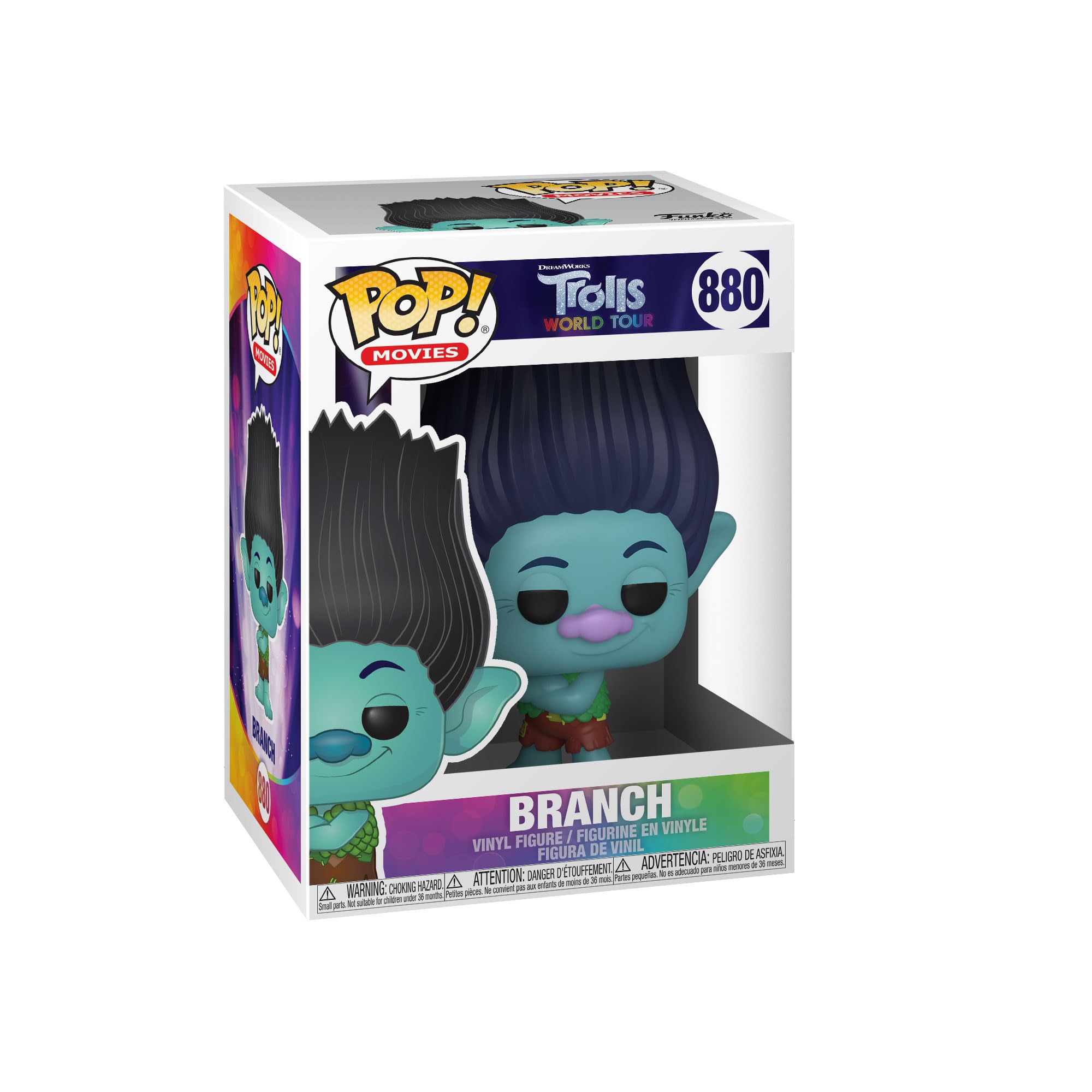 Funko POP! Movies: Trolls World Tour-Branch - 1/6 Odds for Rare Chase Variant - (Styles May Vary) - Collectable Vinyl Figure - Gift Idea - Official Merchandise - Toys for Kids & Adults