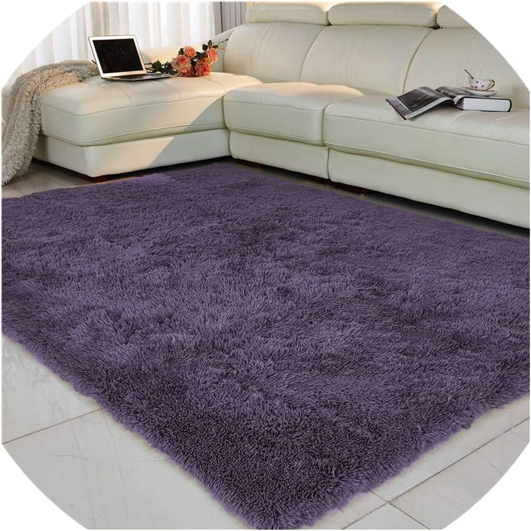 Amazon Com Living Room Bedroom Rug Anti Skid Soft 150cm 0cm Carpet Modern Carpet Mat Purple White Pink Gray 11 Color 09 100x0cm Home Kitchen